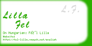 lilla fel business card